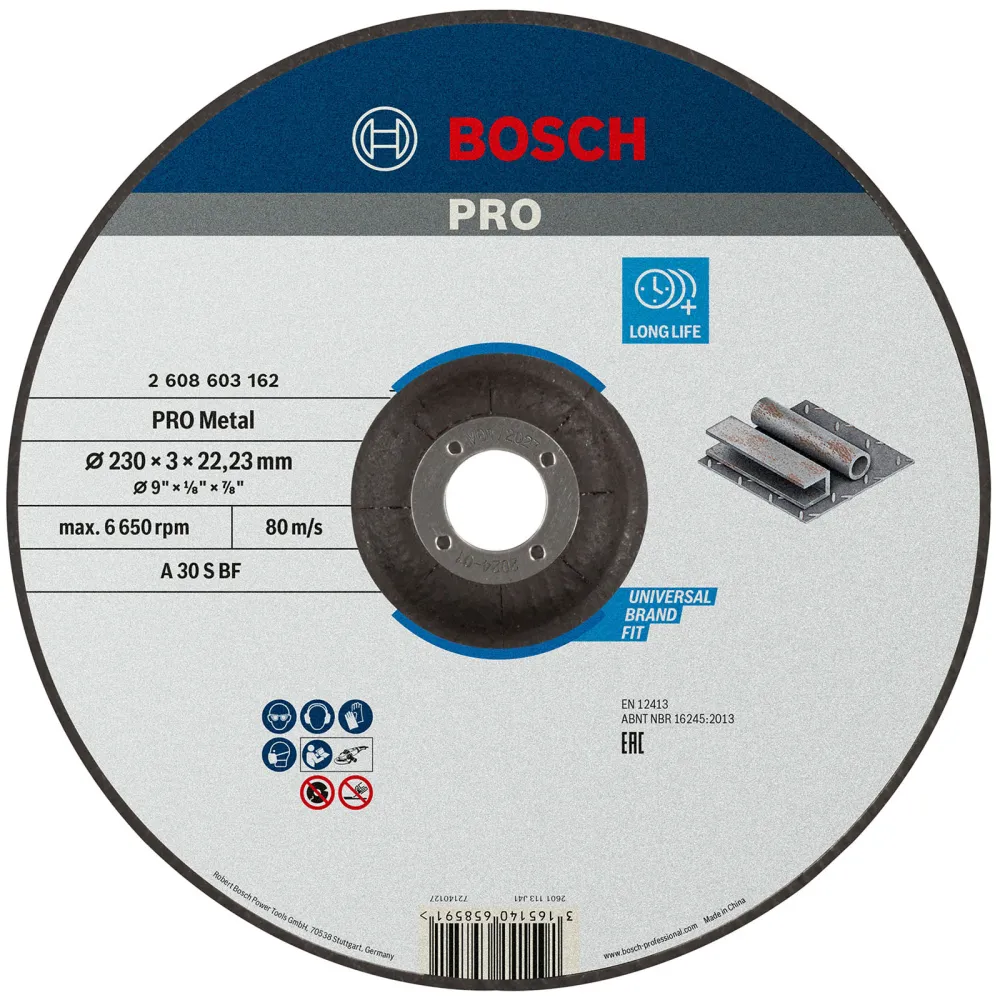 Bosch PRO Metal Trennscheibe 230 x 3 x 22,23 mm - 2608603162