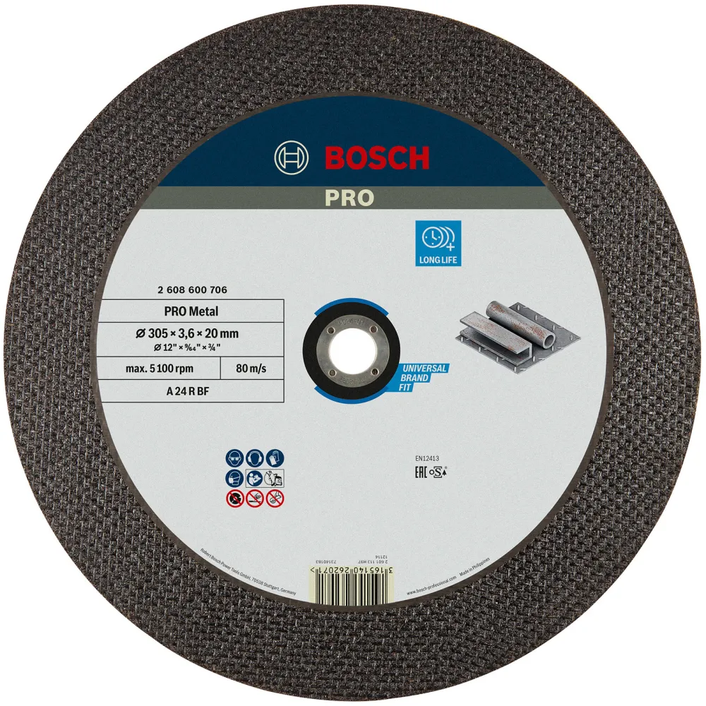 Bosch PRO Metal Trennscheibe 300 x 3,5 x 20 mm - 2608600706