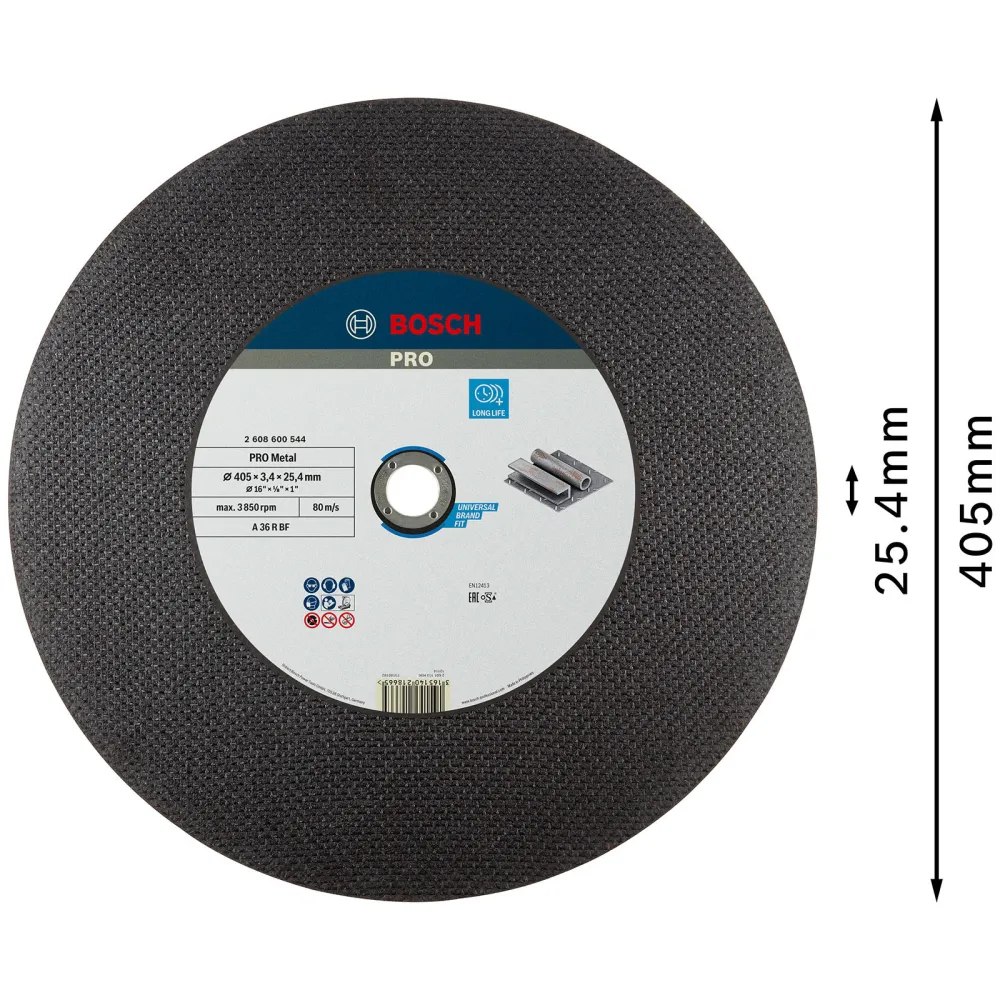 Bosch PRO Metal Trennscheibe 400 x 3,2 x 25,4 mm - 2608600544