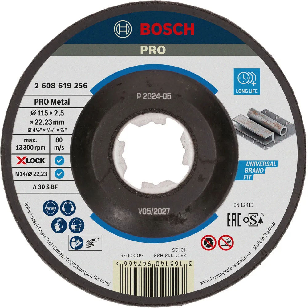 Bosch PRO Metal X-Lock Trennscheibe 115 x 2,5 x 22,23 mm - 2608619256