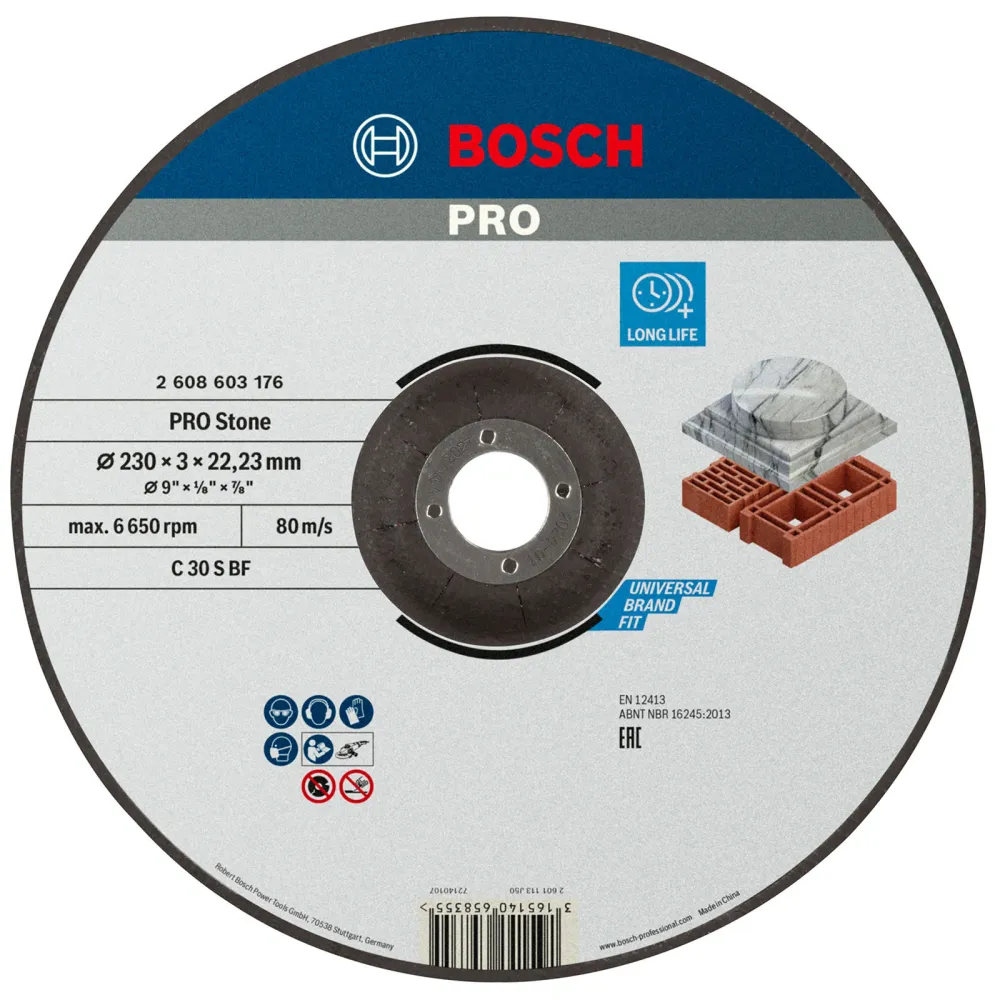 Bosch PRO Stone Trennscheibe 230 x 3 x 22,23 mm - 2608603176