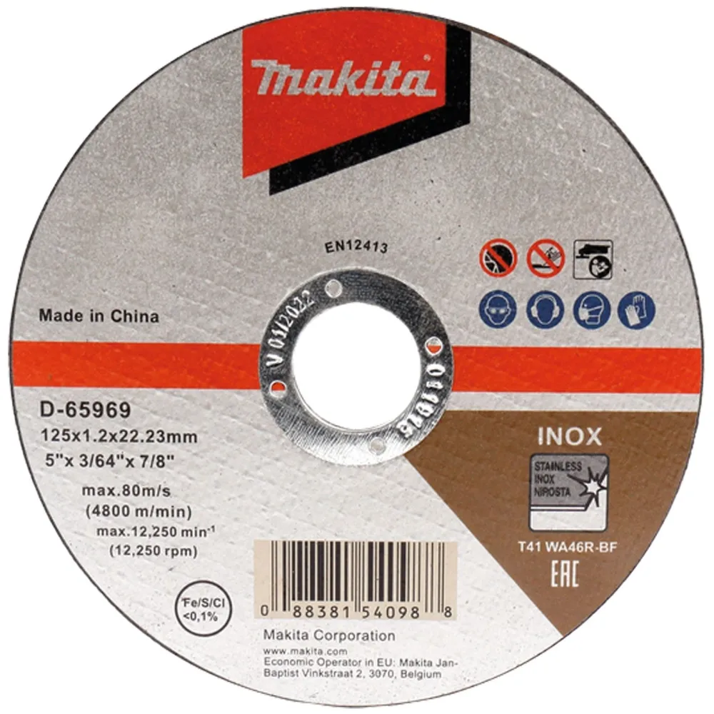 Makita 12x Trennscheibe Inox 125 x 1,2 mm - D-65969-12