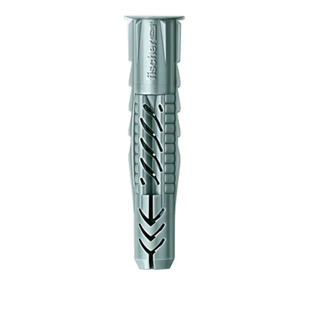 Fischer 100x Universaldübel UX 6 x 50 mm R mit Rand lang - 072095