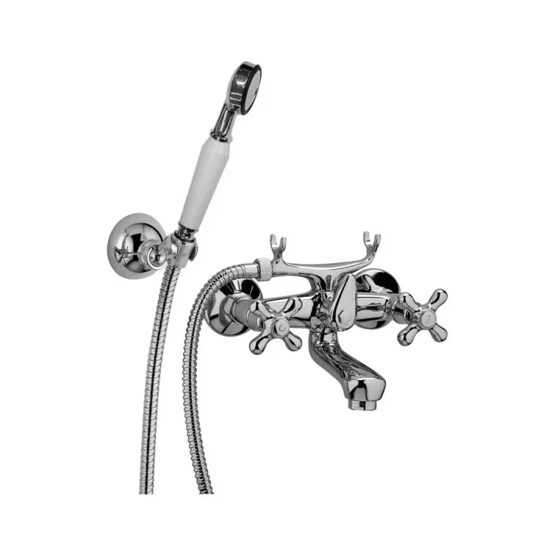 Badewannengarnitur mit Handbrause Serie Iris Modell IRV025CR verchromt Paffoni