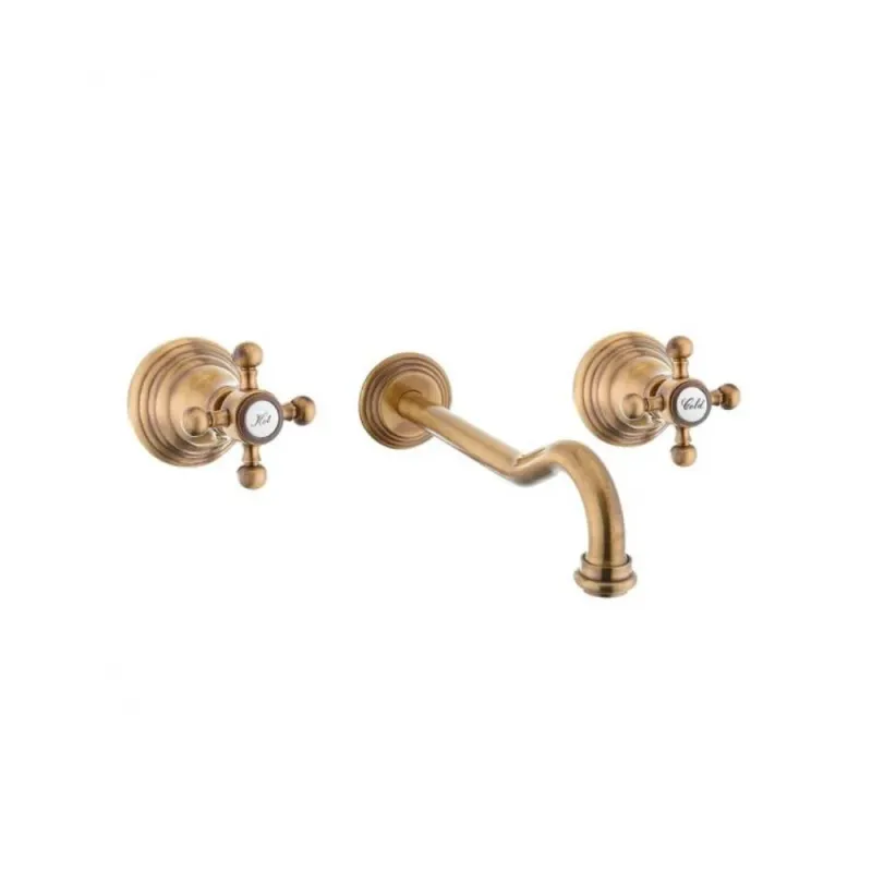 Einbau-Waschbeckenarmatur 3 Löcher Serie Belinda Modell FBLV003BR Farbe Bronzefarben Paffoni