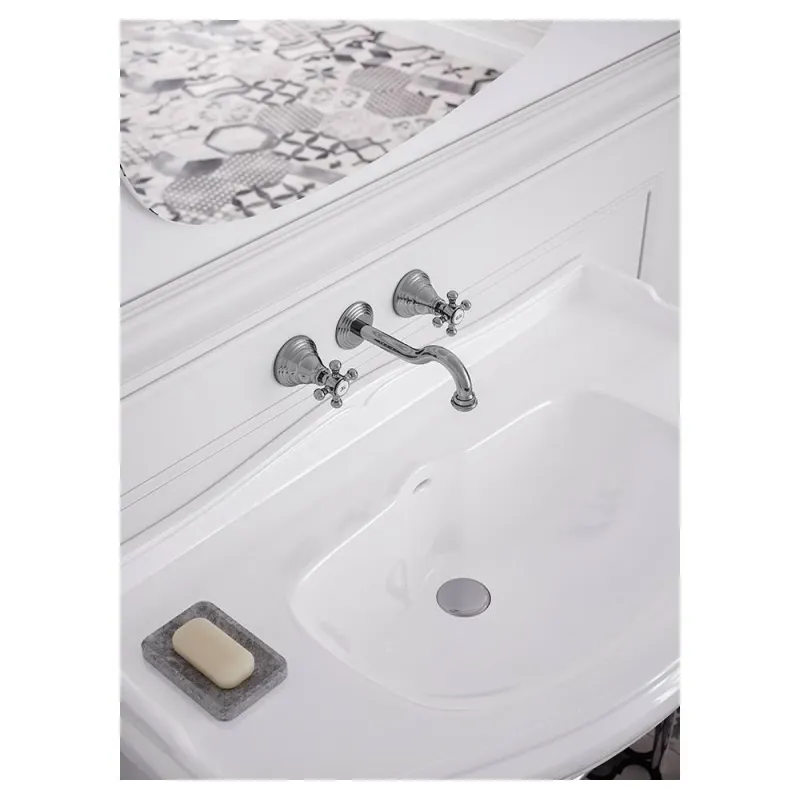 Einbau-Waschbeckenarmatur 3 Löcher Serie Belinda Modell FBLV003CR verchromt Paffoni