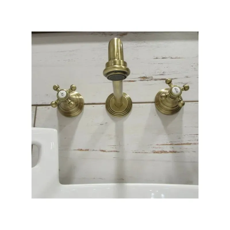 Einbau-Waschbeckenarmatur 3 Löcher Serie Belinda Modell FBLV008BR Farbe Antikbronze Paffoni