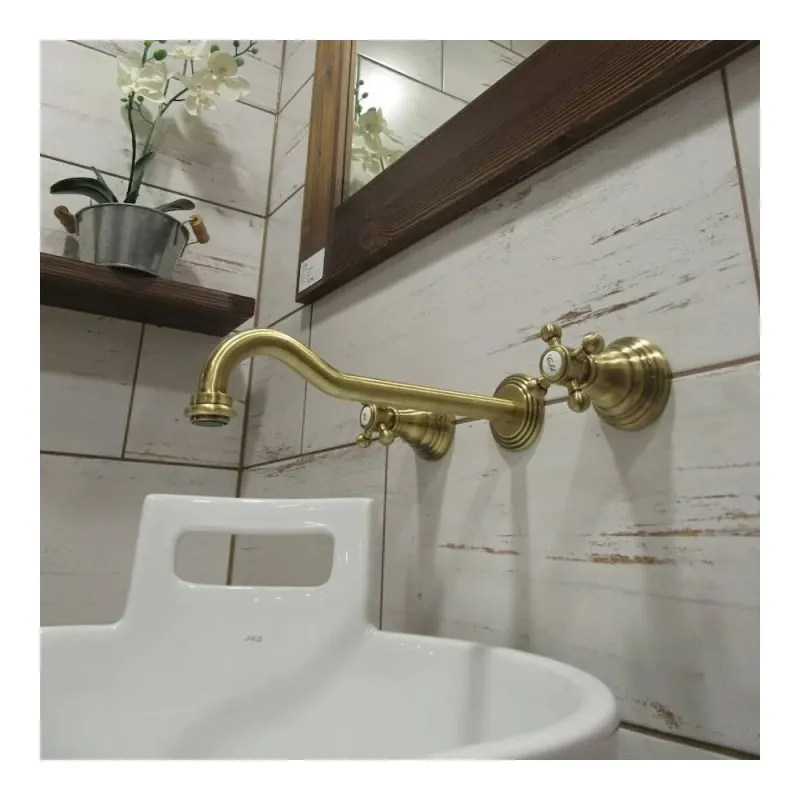 Einbau-Waschbeckenarmatur 3 Löcher Serie Belinda Modell FBLV008BR Farbe Antikbronze Paffoni