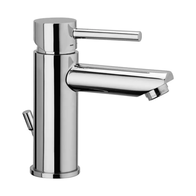 Waschbeckenmischer mit automatischem Ablauf und Energy&Water sparender Kartusche Paffoni Stick aus verchromtem Messing