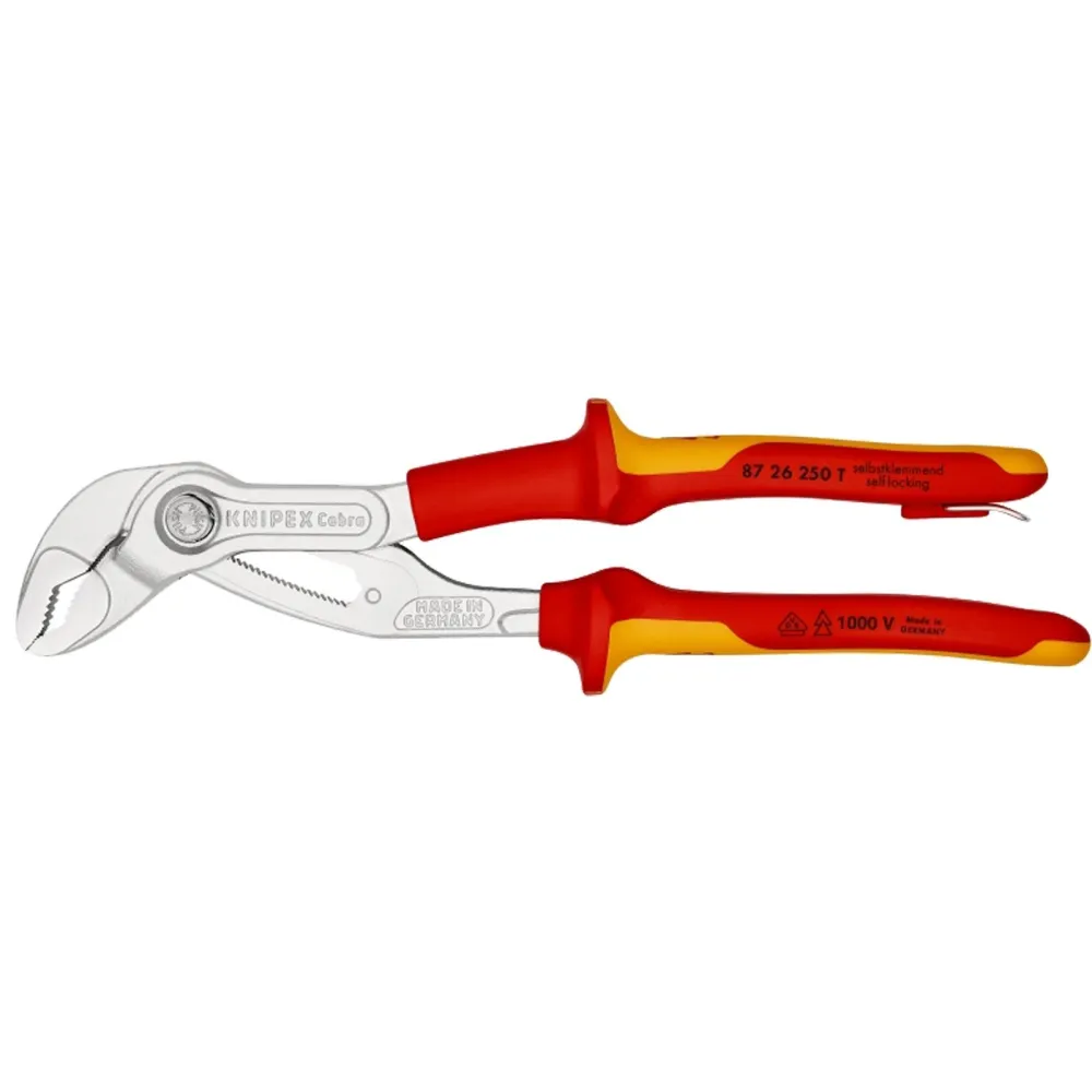Knipex Cobra® VDE Hightech-Wasserpumpenzange, isoliert mit Befestigungsöse - 8726250T