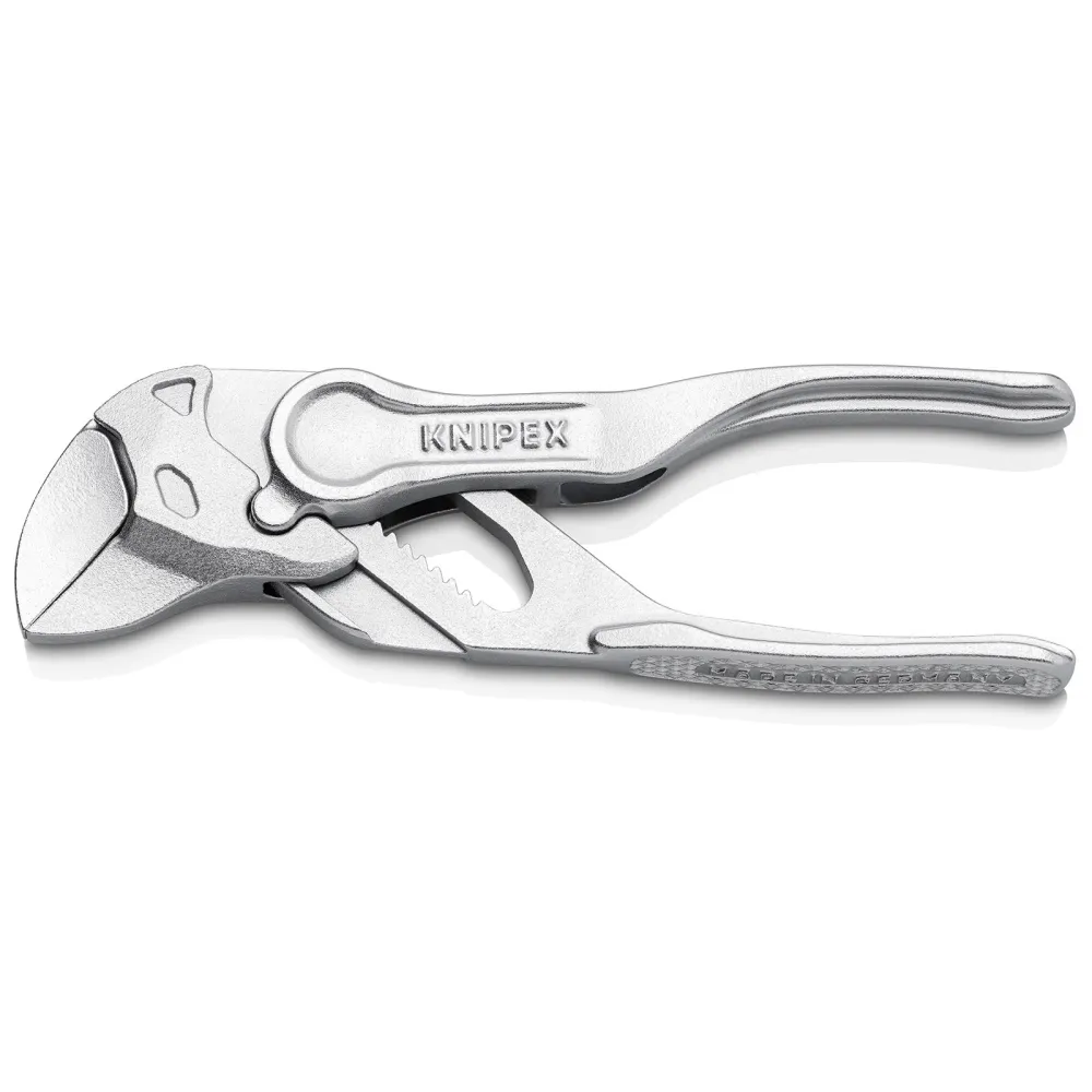 Knipex Zangenschlüssel XS verchromt, aufgeprägte, raue Oberfläche 100 mm - 8604100BK