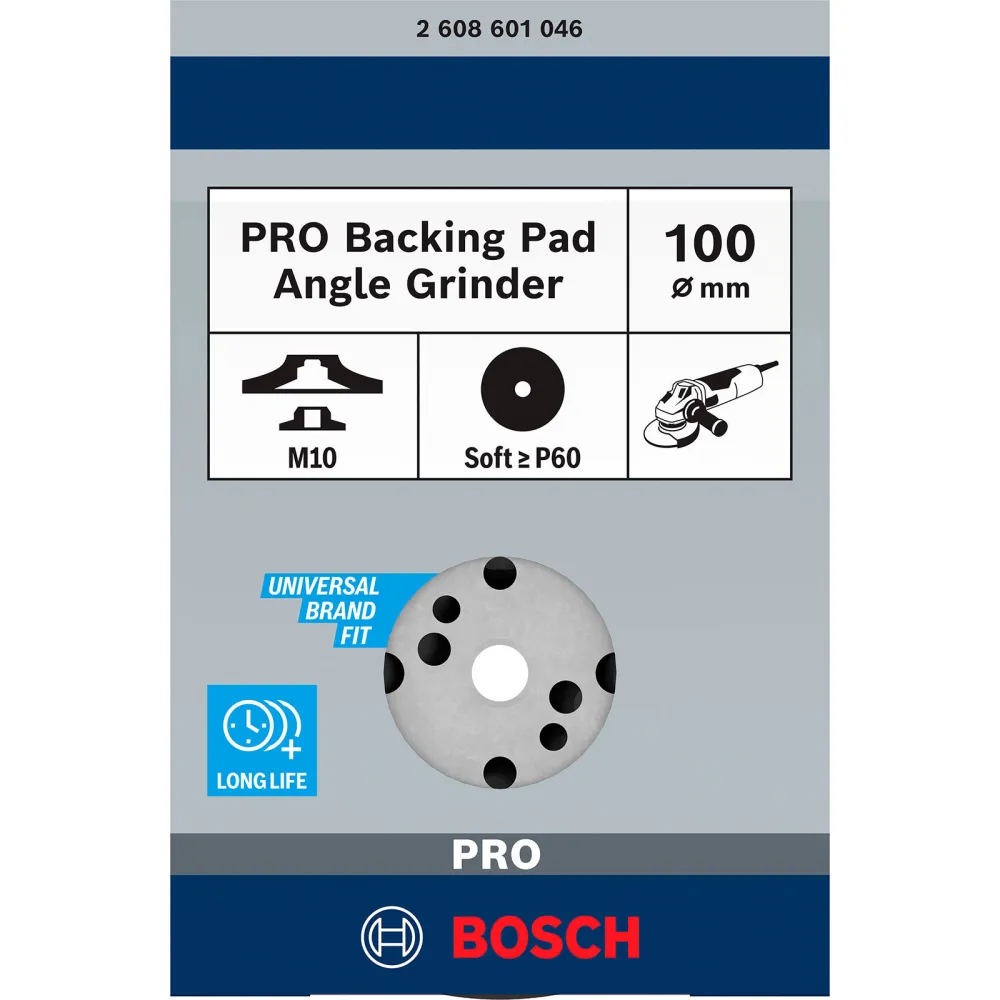 Bosch PRO Backing Pad weich 125 mm M10 weich - 2608601046