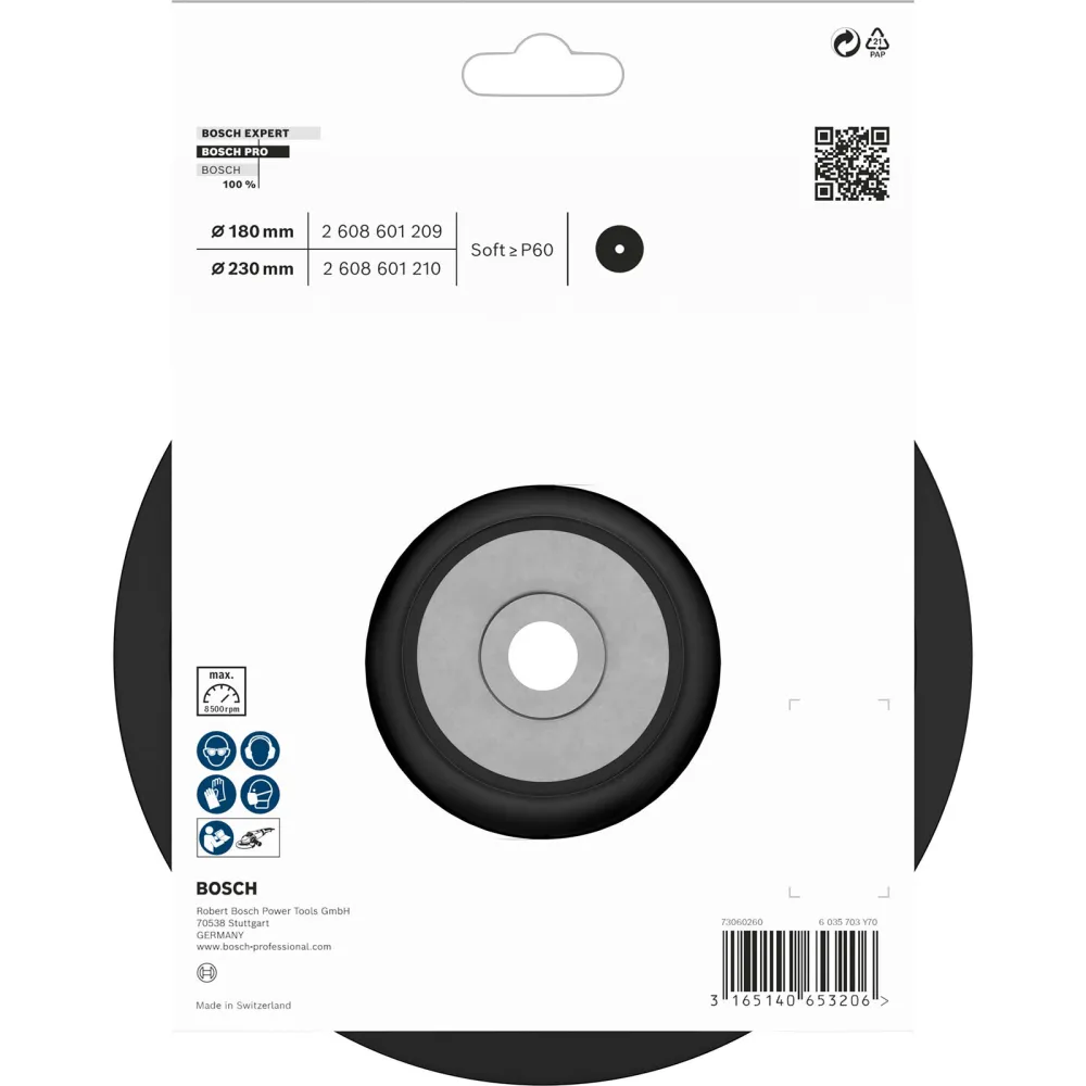 Bosch PRO Backing Pad weich 180 mm M14 weich - 2608601209