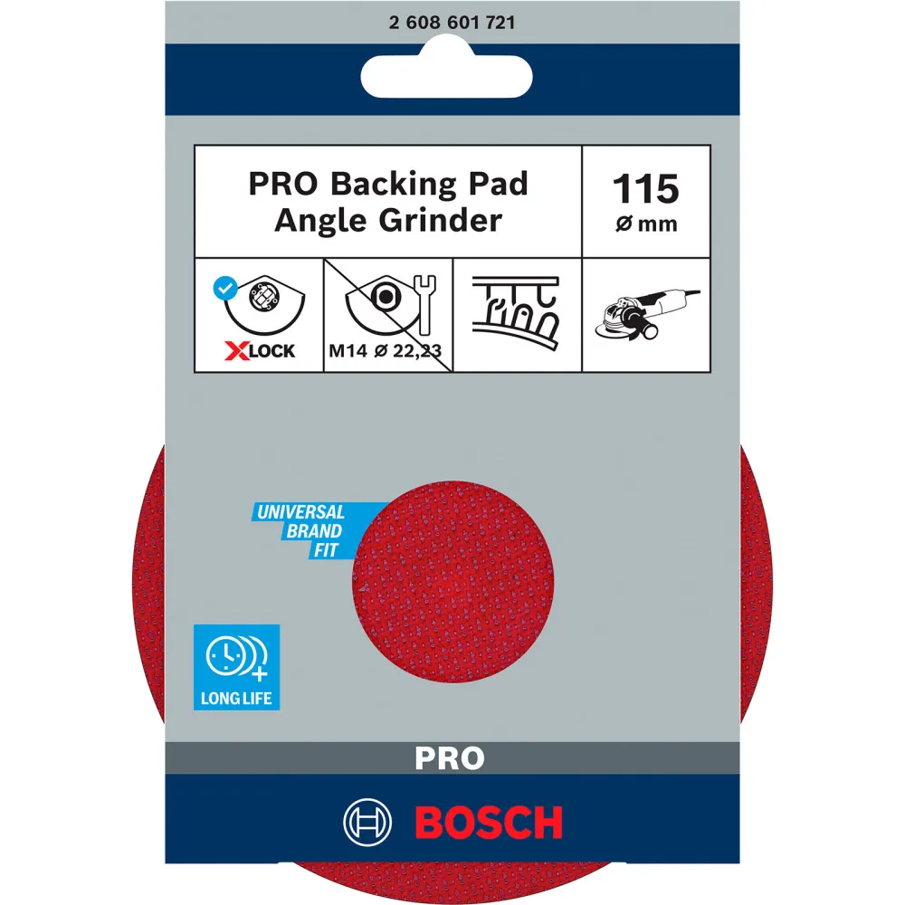 Bosch PRO Backing Pad X-Lock 115 mm Klettverschluss - 2608601721