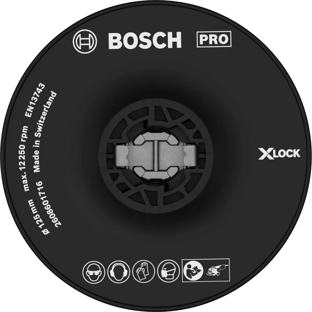 Bosch PRO Backing Pad X-Lock hart 125 mm hart - 2608601716