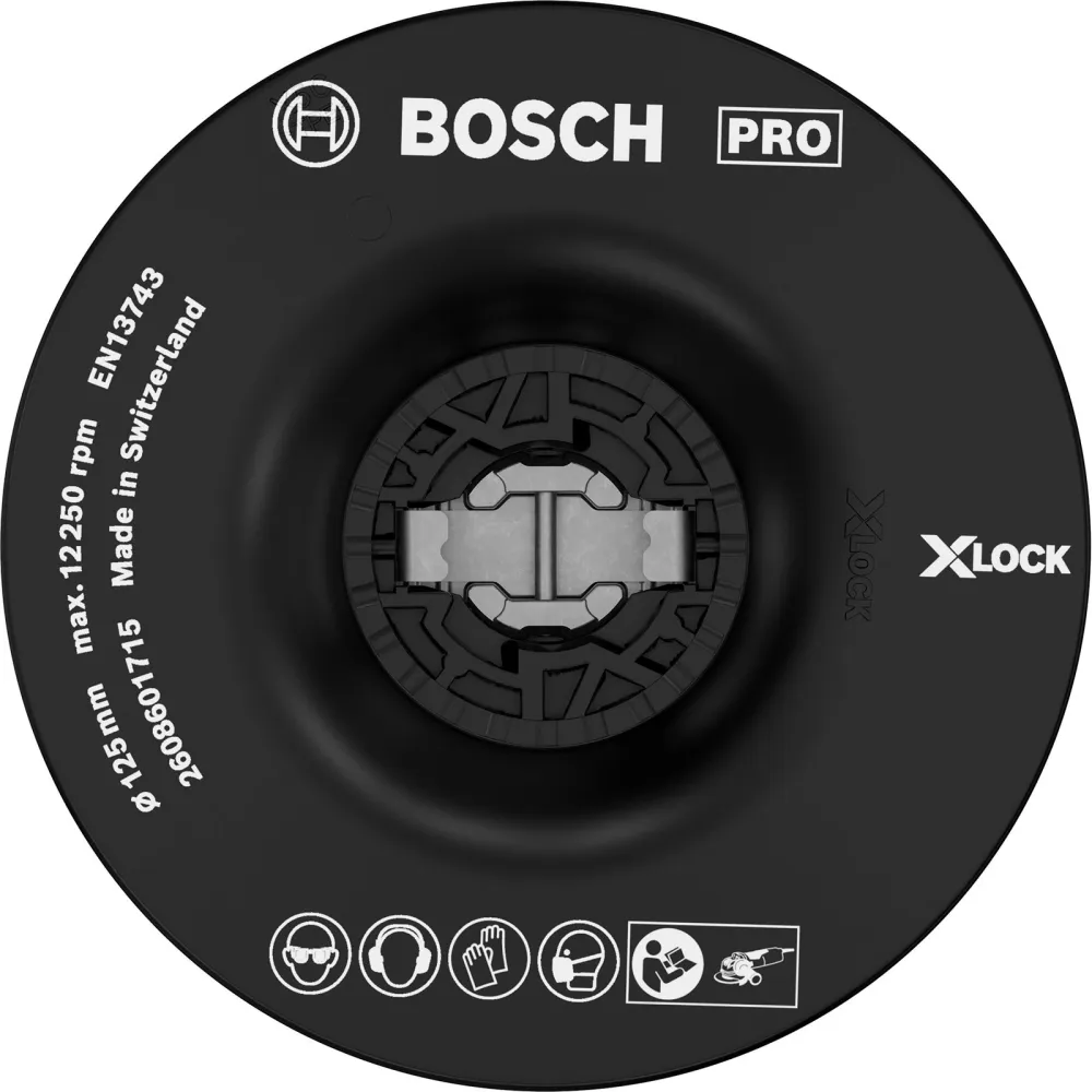 Bosch PRO Backing Pad X-Lock mittel 125 mm mittel - 2608601715