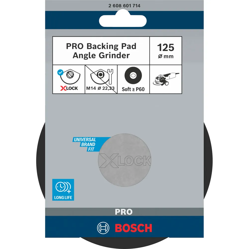 Bosch PRO Backing Pad X-Lock weich 125 mm weich - 2608601714