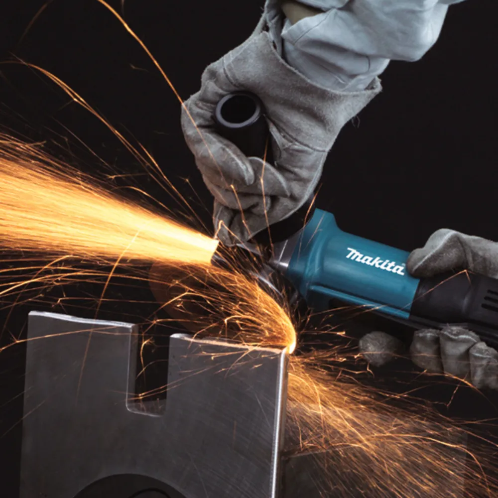 Makita 9558PBGY Winkelschleifer Ø 125 mm 840 W mit Paddelschalter