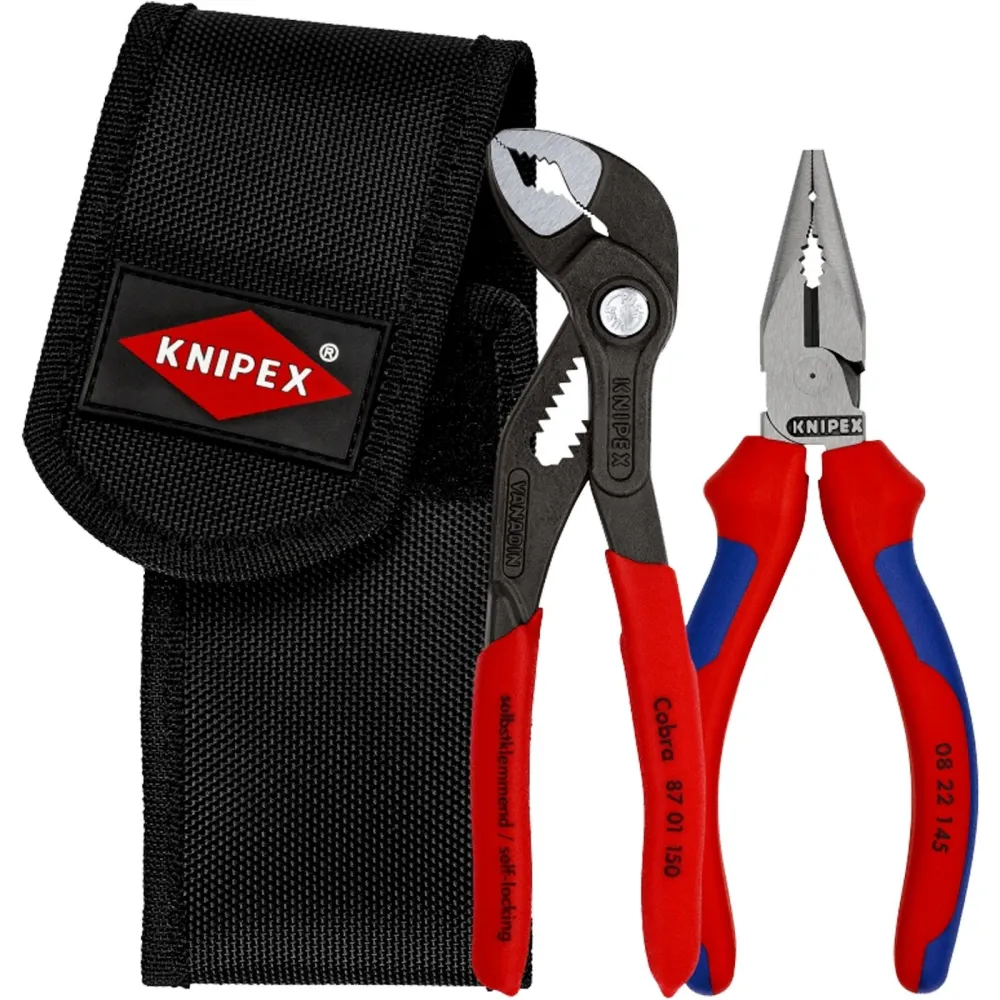 Knipex Mini-Zangenset Werkzeuggürteltasche 2tlg. - 002072V06