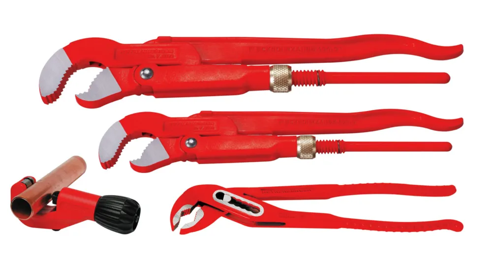 ROTHENBERGER Zangenset - TC35, Wapu10", Eckrohrzange 1" und 1.1/2" - 070135X